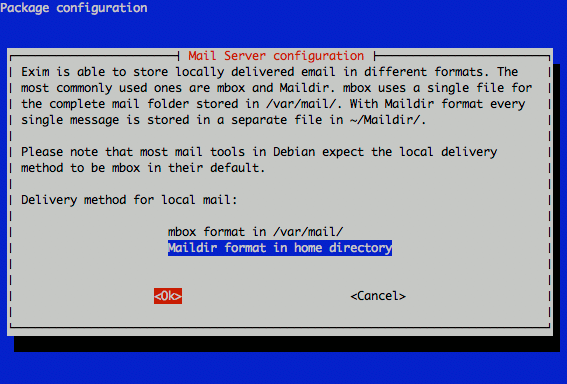 Exim4 mail format configuration on Debian 5 (Lenny). Exim4 mail format configuration on Debian 5 (Lenny).